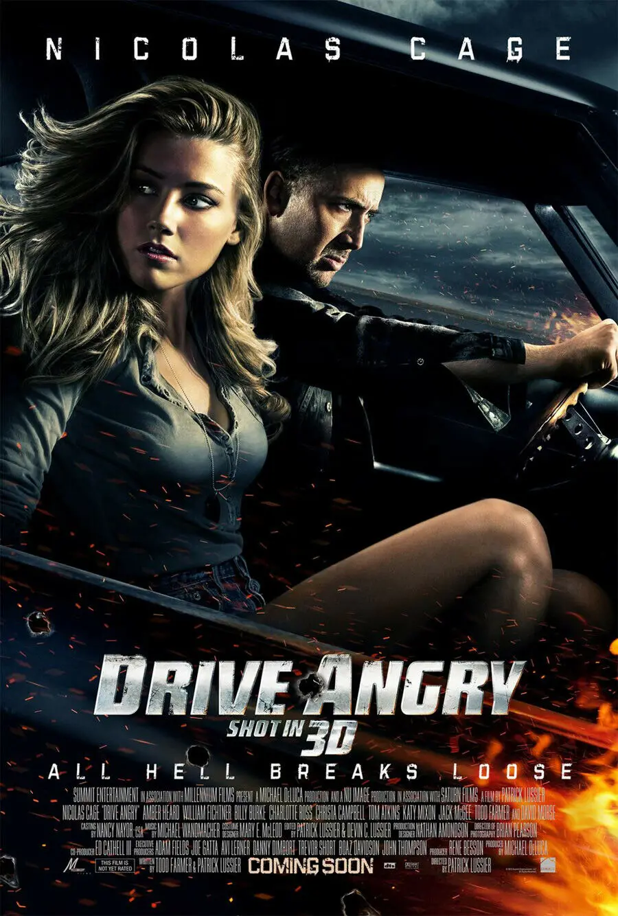 

DRIVE ANGRY MOVIE Art Silk Poster Print 24x36inch