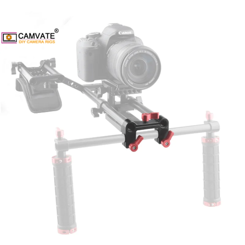 CAMVATE со штангой 15 мм смещение для облегченной системы зажим с 4 отверстиями DSLR