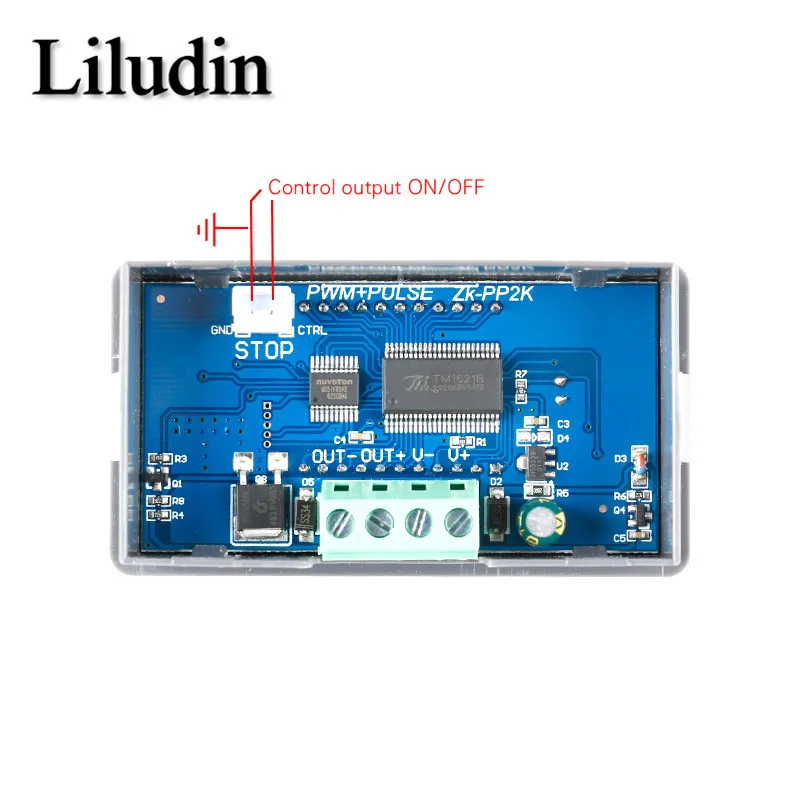 ZK-PP2K PWM DC 3 ~ 30V 12V 24V регулятор скорости двигателя 8A 150W регулируемый светодиодный