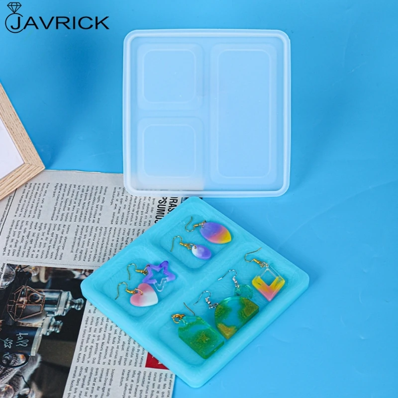 Jewelry Storage Tray Epoxy Resin Mold Serving Board Fruit Snack Plate Casting Silicone Mould DIY Crafts Decorations | Украшения и