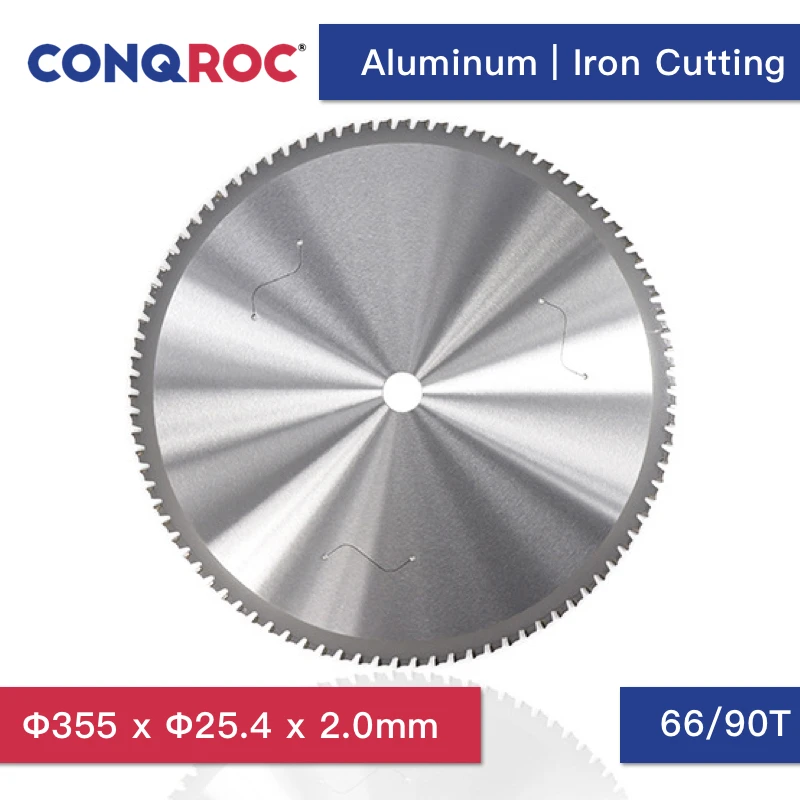 355 x 25.4mm Circular Saw Blade 2.0mm Thick Metalworking Saw Blade for Aluminum Iron Cutting