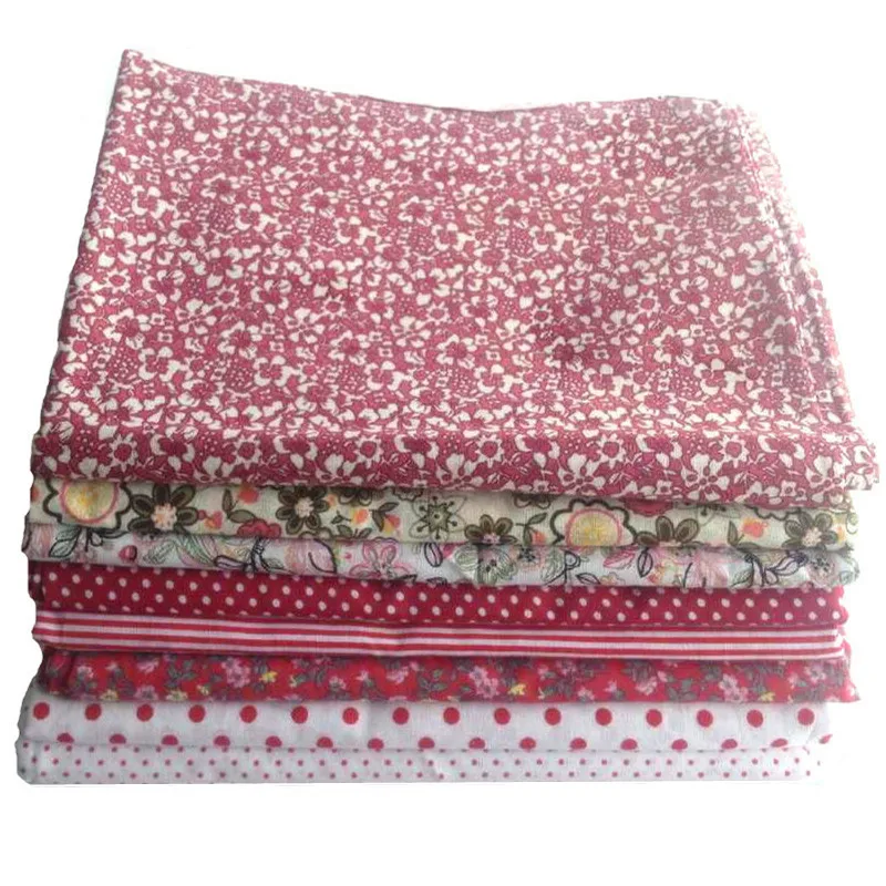 Тёмно красная хлопковая ткань для одеял 50 х50 см|quilt fabric floral|quilt paintingfabric for kids curtains |