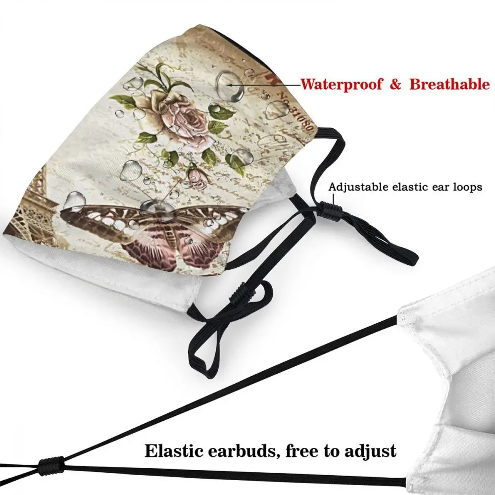 Eiffel Tower Reusable Mask for Face Historic Site Anti Haze Dust Protection Respirator Mouth-Muffle | Красота и здоровье