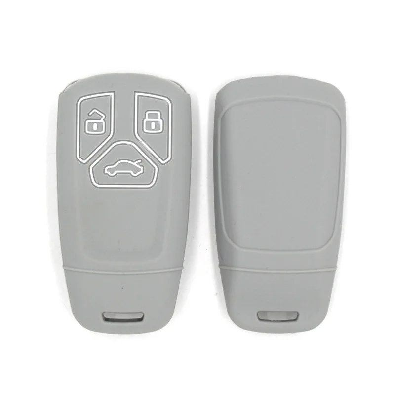 Чехол для автомобильного ключа с 3 кнопками силиконовый чехол Audi A4 A5 A6 S4 S5 B9 Q7 4M Q5 TT