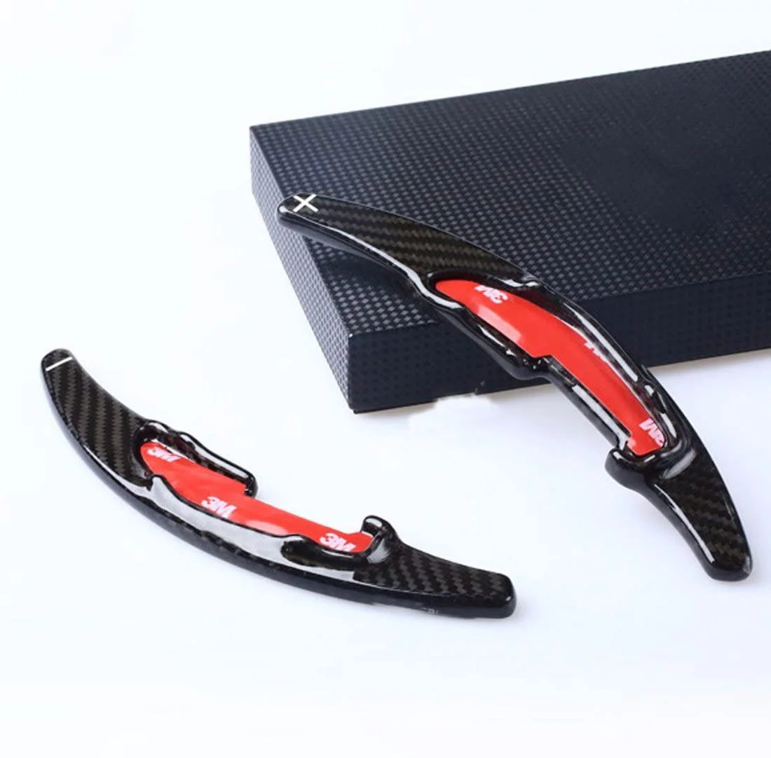 

Car Carbon Fiber Shifter Shifting Steering Wheel Paddle Fit for M2/M3/M4/M5/M6 X5M/ X6M