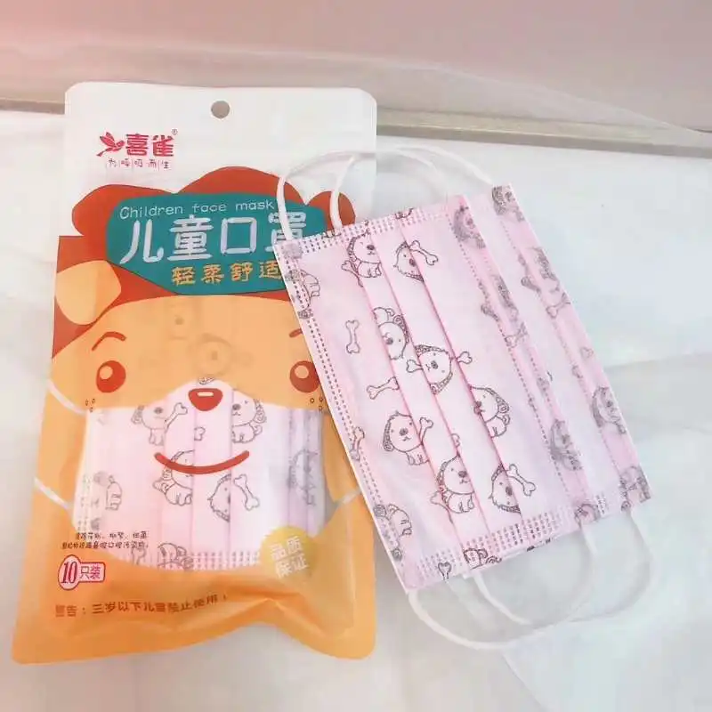 10/50/100 шт Мультяшные одноразовые антивирусные маски для рта противоскользящие