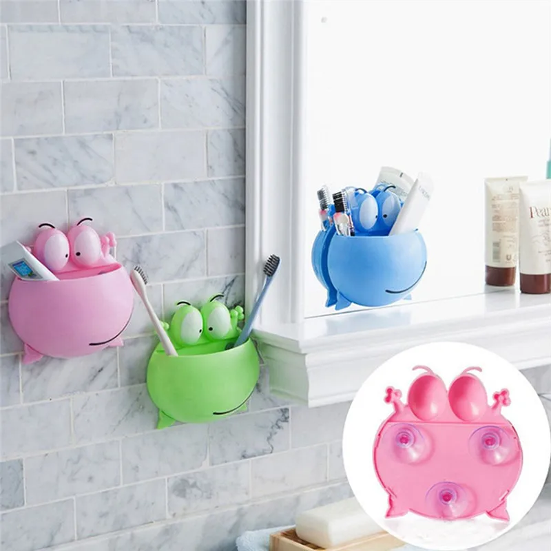 

LINSBAYWU 1PCS Cute Cartoon Totoro Toothbrush Wall Mount Holder for family Decoration Bathroom Organizer Tools Accessories