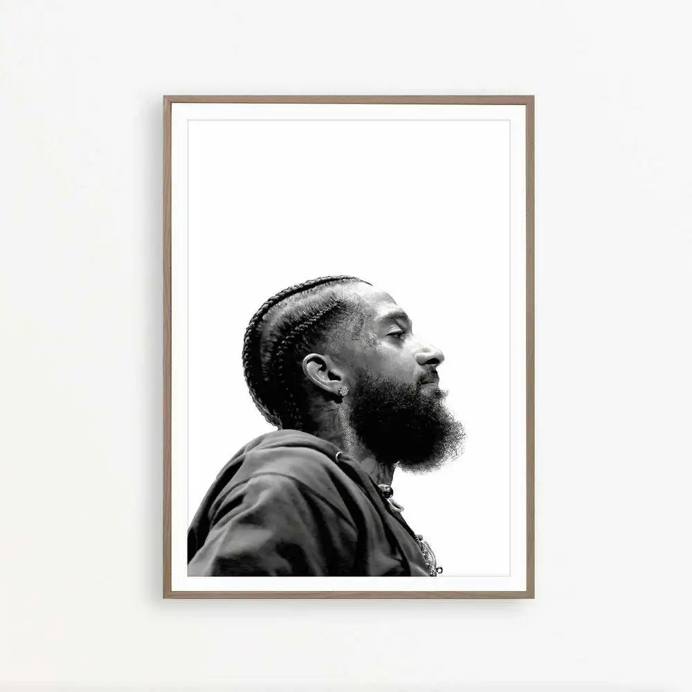 Печатный плакат Nipsey Hussle музыкальный Рэппер Star A3 A2 A1 размеры Современная печать