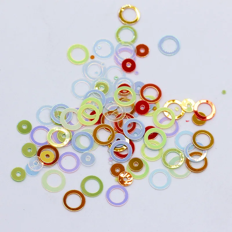 20 г многоцветные 3 6 мм смешанные размеры круглые петли блестки для нейл Арта