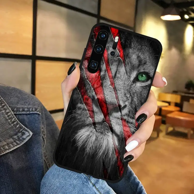 

Tiger Leopard Lion Phone Case Funda For Huawei P9 P10 P20 P30 Lite 2016 2017 2019 plus pro P smart