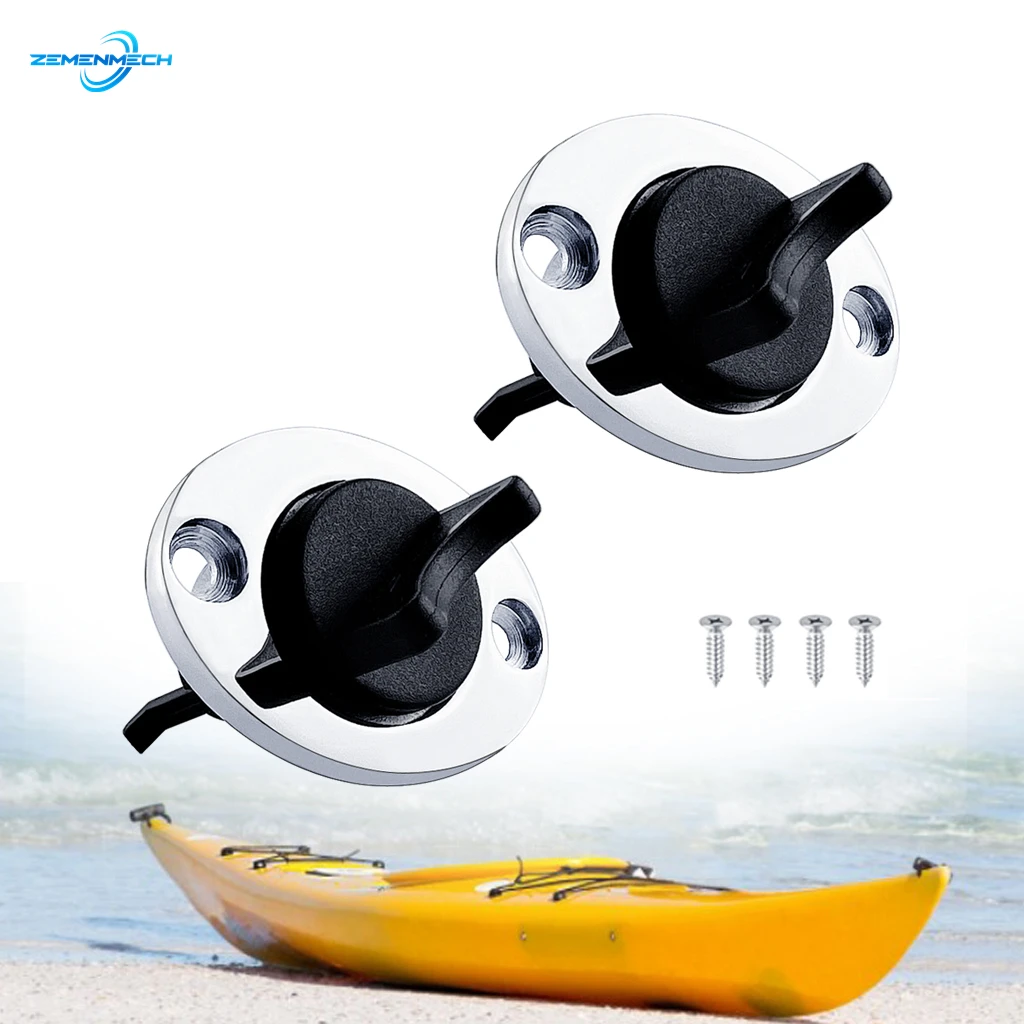 

2PCS Marine Grade 25mm Replacement Transom Hull Drain Plug Hole Bung Socket Drainage Boat Yacht Kayak Dinghy Canoe Accessory