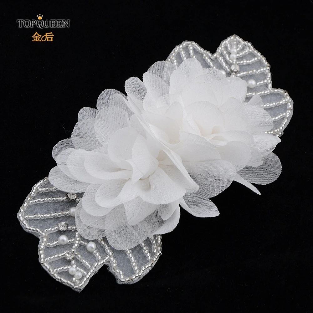 TOPQUEEN S248 свадебный пояс серый/Мятный белый для невесты цветок лента женщин