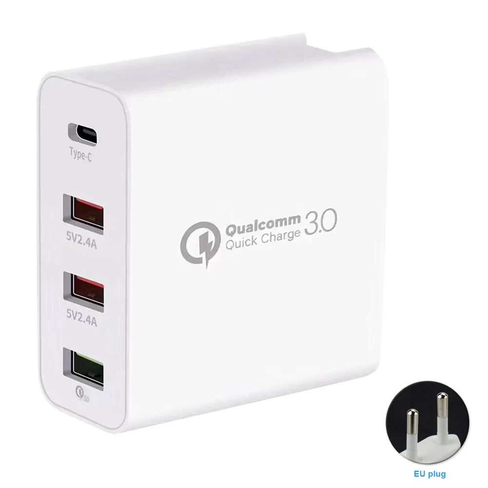 4 порта автомобильное настенное зарядное устройство умный источник питания