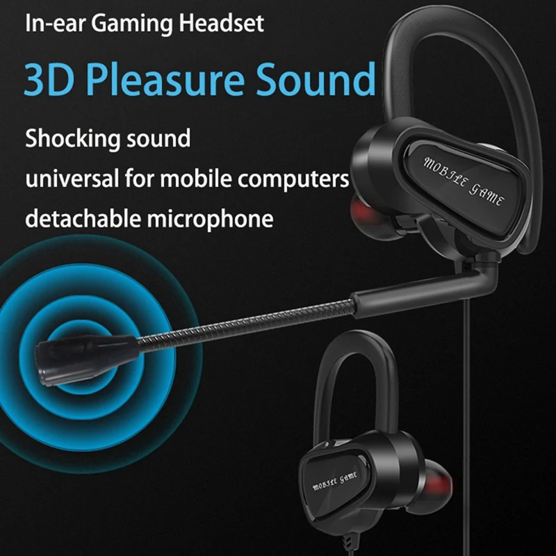 

1 Set Gaming Earphones with HD Mic 3.5Mm Wired Stereo Headset & 1 Pcs Multifunctional HD Computer Camera