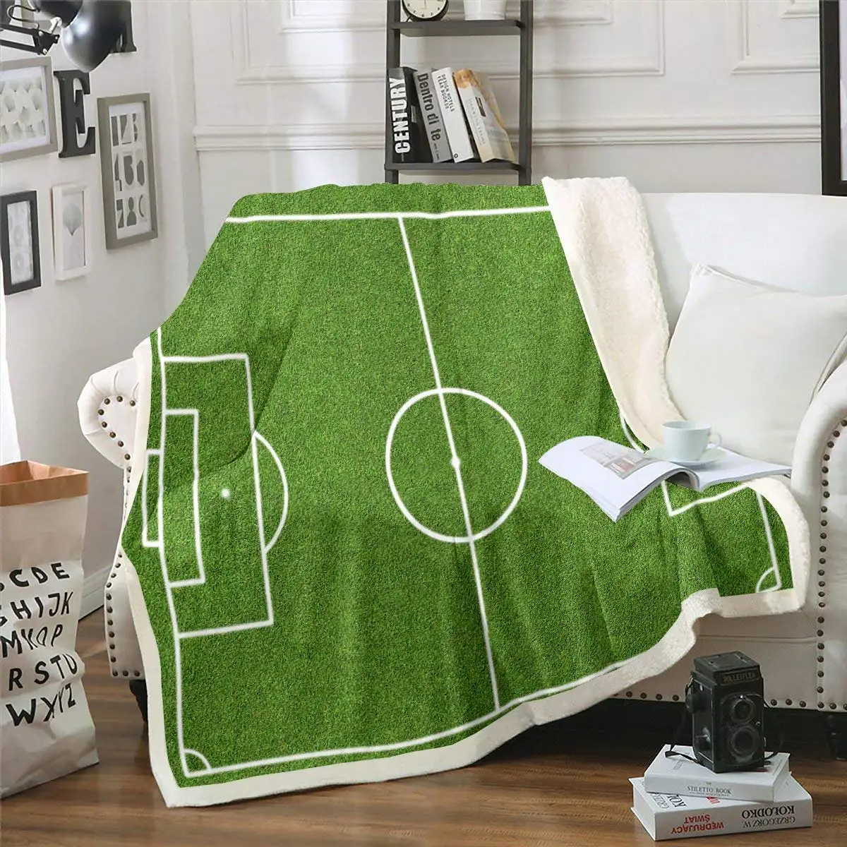 Одеяло шерпа для футбола фланелевое одеяло футбольного поля кровати Кубка мира