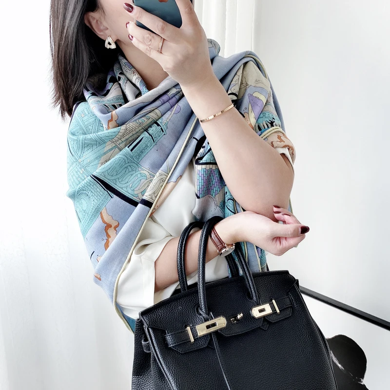 

Кашемировый шелковый шарф 140, ручная работа, искусственные шарфы, роскошная дизайнерская шаль, шарф, зимний женский кашемировый шарф