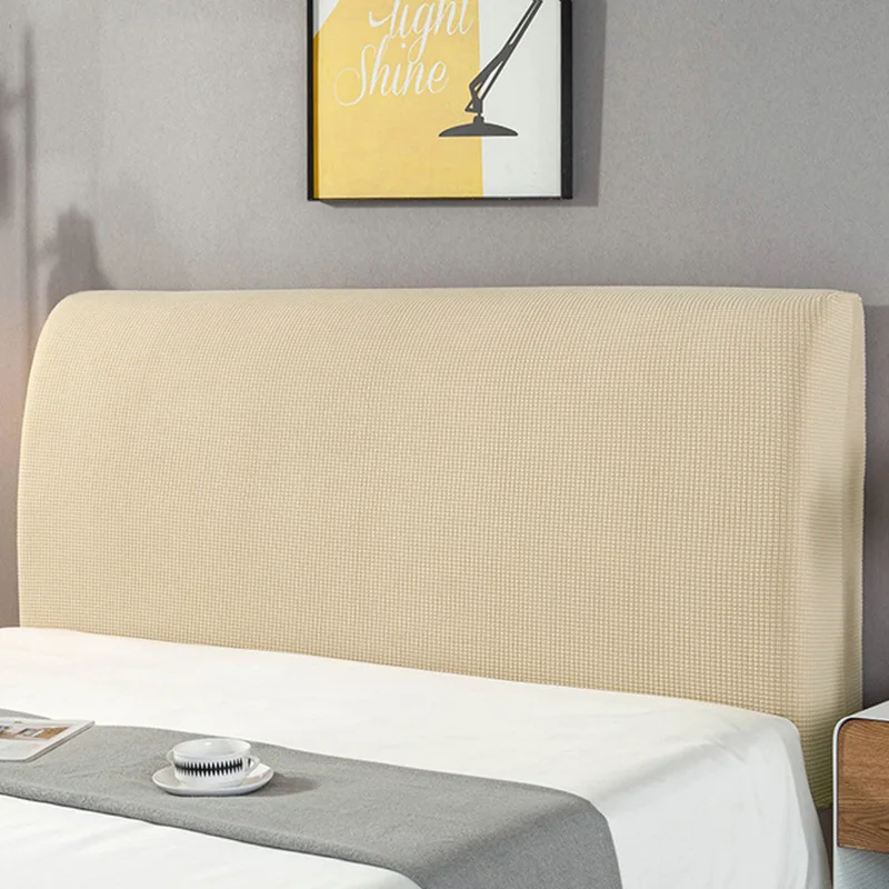 

Elastic Bed Head Covers All-inclusive Headboard Cover Polar Fleece for Home Solid Color Thicken Bed Head Board Only