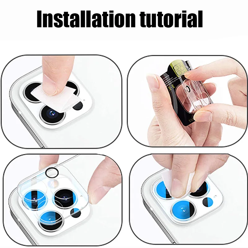 

3PCS Camera Lens Tempered Glass For iPhone 11 12 Pro XS Max X XR Screen Protector On iPhone 11 7 8 6 6S Plus Camera Glass films