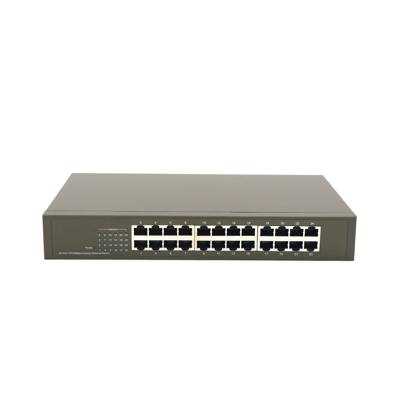 Сетевой коммутатор FSD GLF1024D 24 порта 10/100M Enternet QoS полудуплексный/полный DuplexLACP полнодуплексный VLAN порт sup Auto MDI/MDI