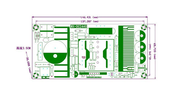 Переключательный источник питания модуль 24V300W switchingbare доска AC-DC изолированное Электропитание 220V постоянного тока до 24V12. 5A
