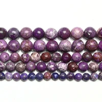 15 natural stone new purple sea sediment turquoise imperial jasper round loose beads 8 10mm for jewelry making