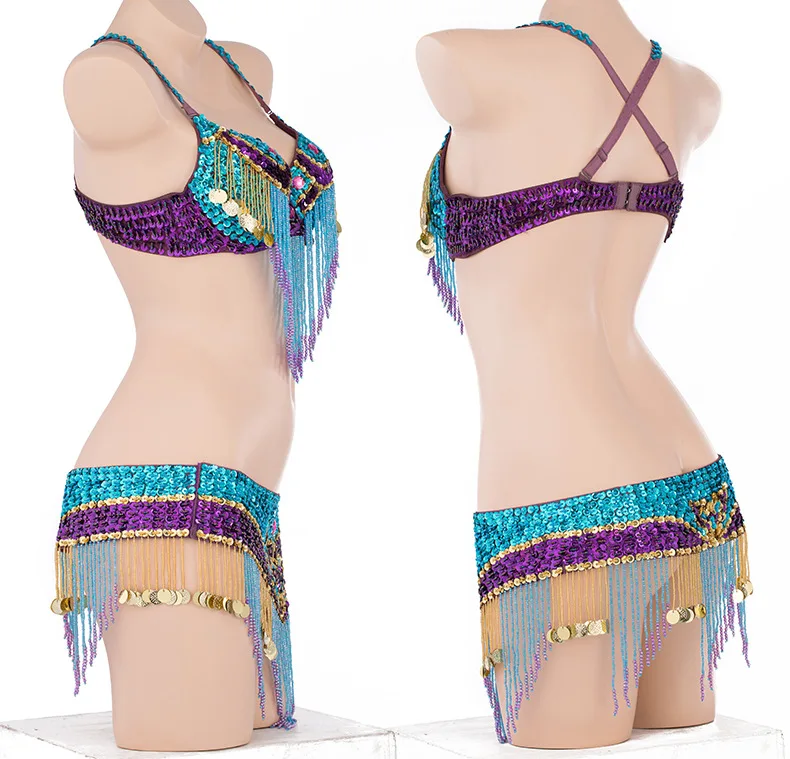 2pcs/set Belly Dance Costumes Oriental Dance Suit BellyDance Costumes Carnival Dance Costumes#ZY-0922