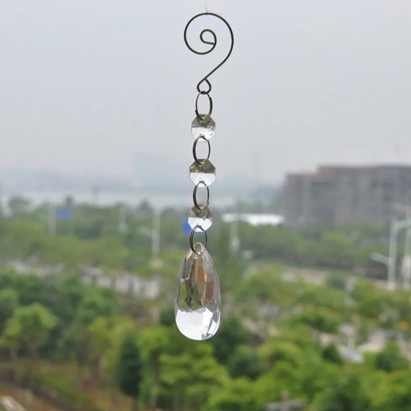 20 шт. хрустальные бусины подвеска гирлянда прозрачное стекло хрустальная люстра