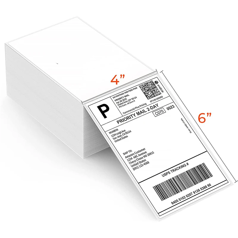 etiqueta para envio termico direto 4 polegadas x 6 polegadas 500 etiquetas dobraveis