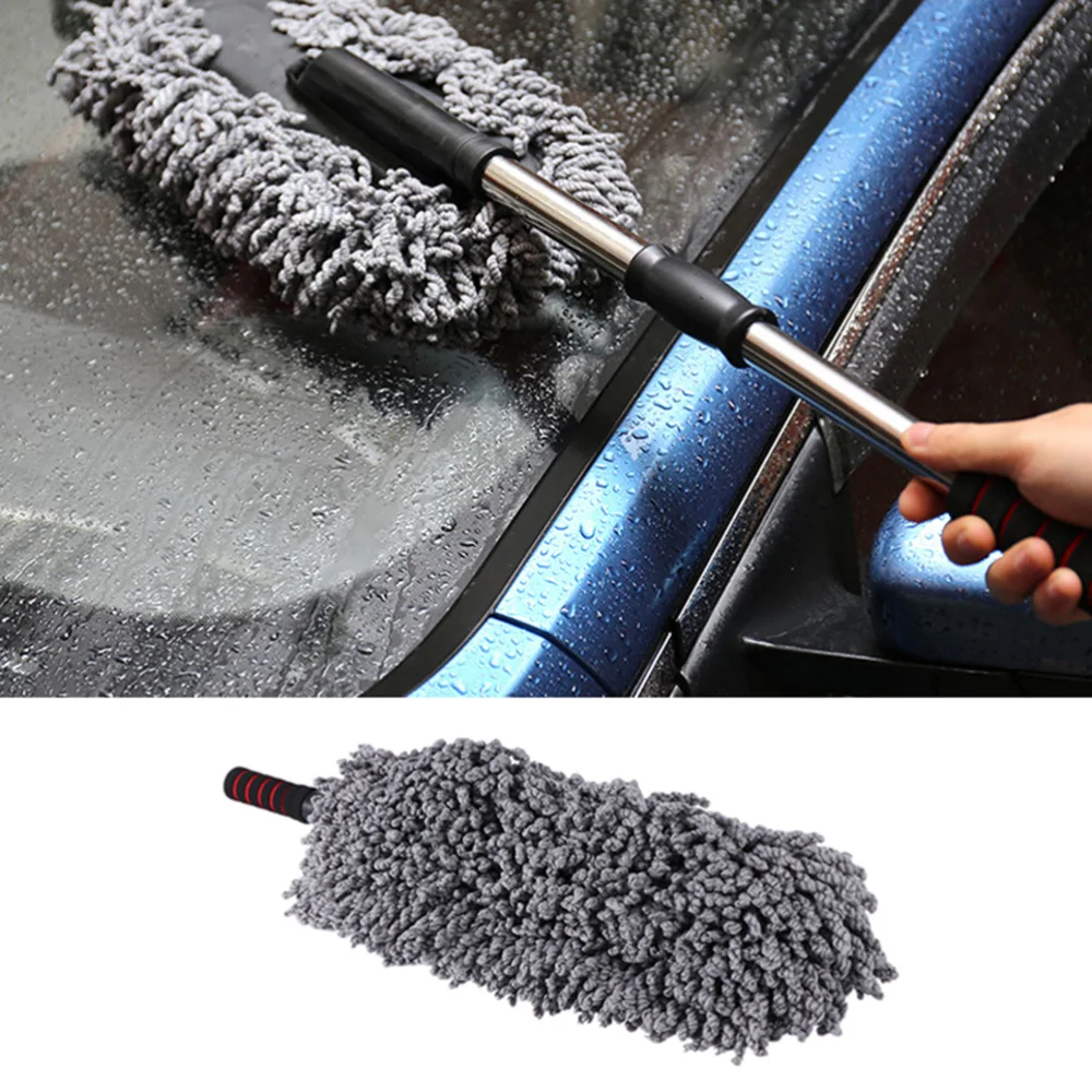 

Super Auto Dashboard Car Duster Windshield Cleaner Cleaning Brush (Grey)