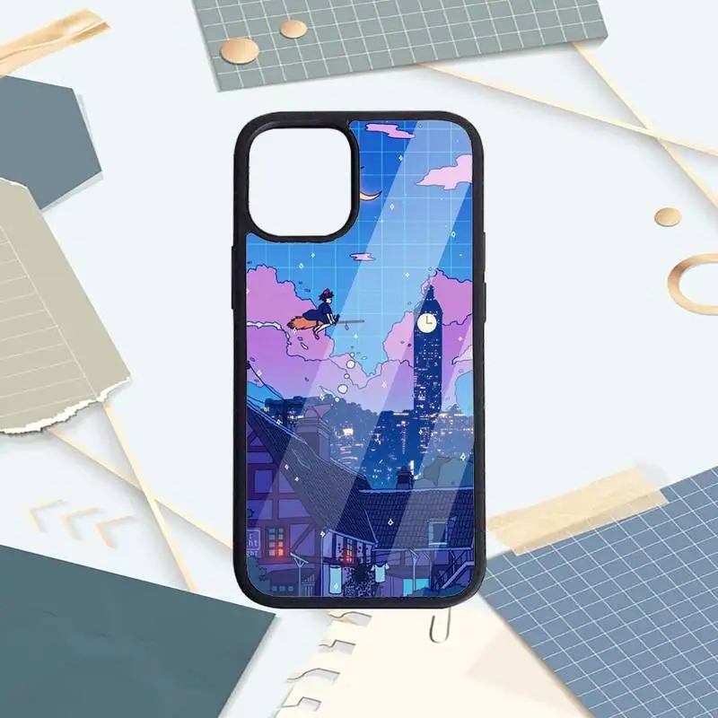 

Anime Vaporwave Glitch art design Phone Cases PC for iPhone 11 12 pro XS MAX 8 7 6 6S Plus X 5S SE 2020 XR funda