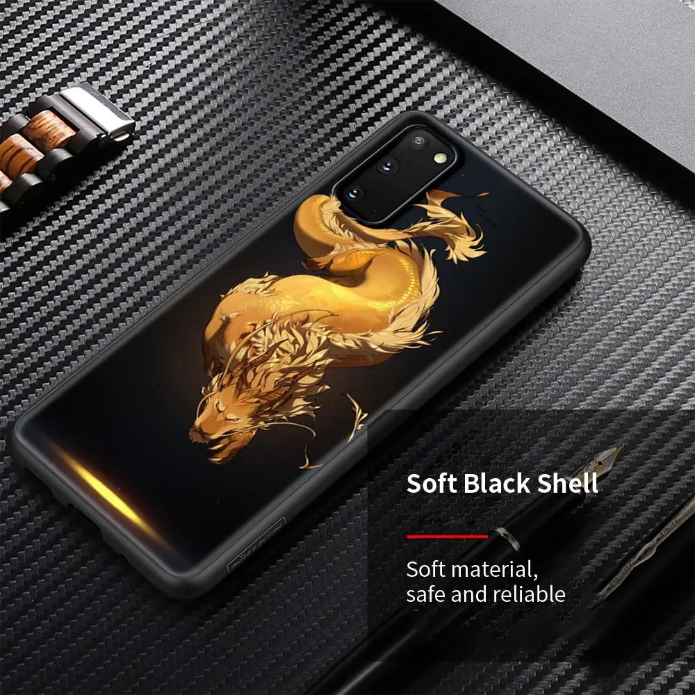 

Phone Case for Samsung Galaxy S21 S20 FE S20 Ultra S10 S8 S10E S9 Lite Plue 5G S7 Edge Soft Cover Coque Dragon