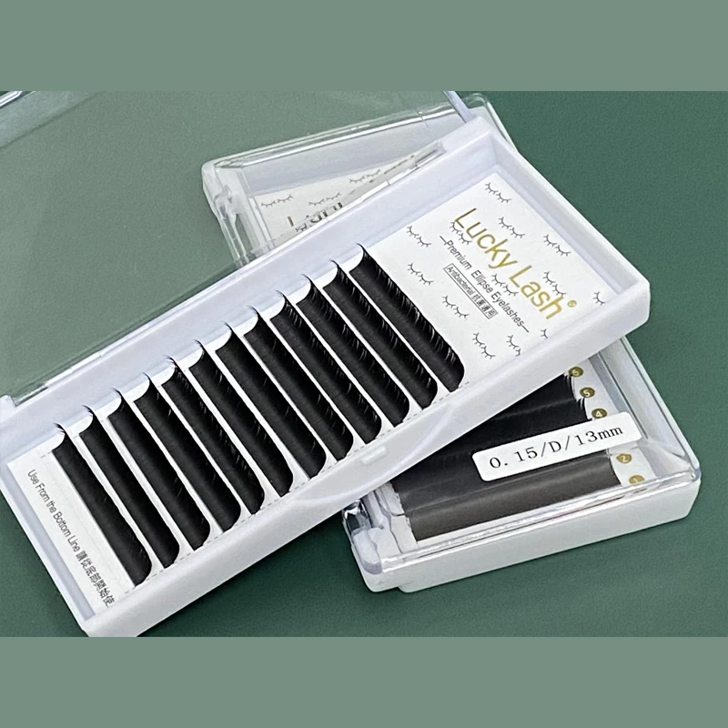 Плоские ресницы ellipse Мягкие Накладные для наращивания индивидуальные