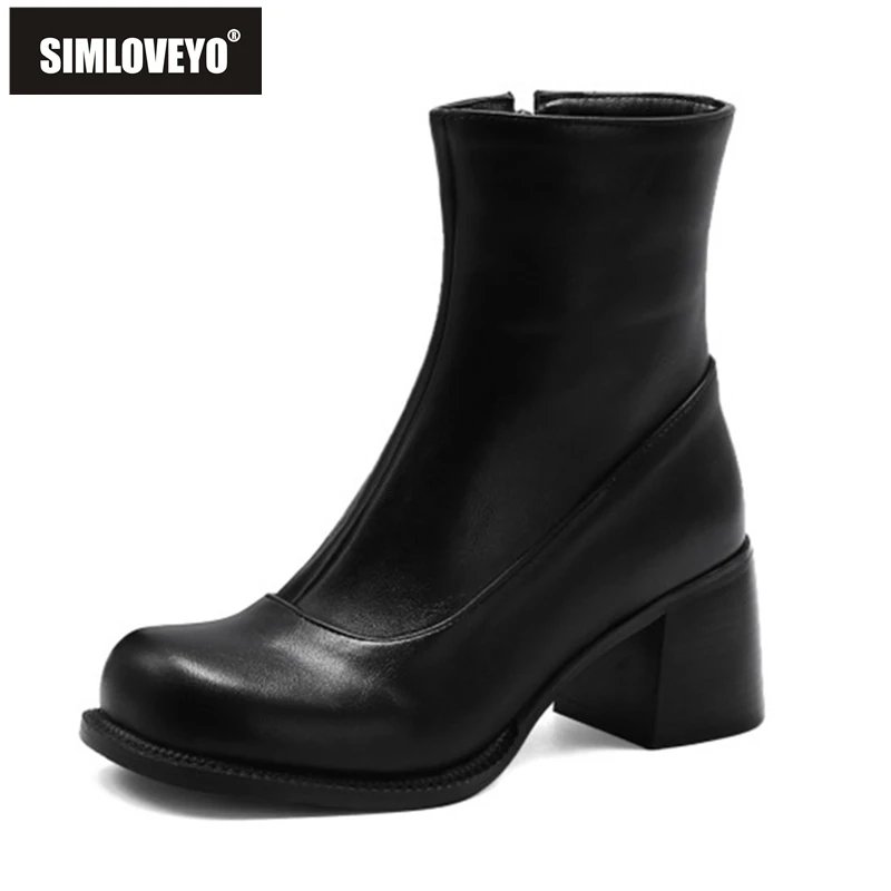 SIMLOVEYO/Новинка 2021 г. Женские ботильоны классические простые универсальные