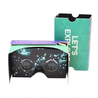 wholesale price 3d glasses vr marketing gifts vr cardboard v2 3d video glasses virtual reality 3d glasses