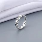 Регулируемое кольцо в стиле панк, хип-хоп