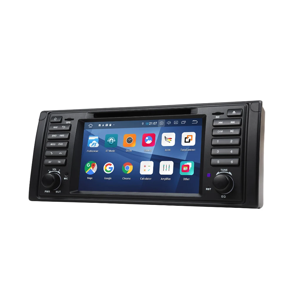 7-дюймовый Android 9 0 Pie OS автомобильный DVD мультимедийный навигатор GPS-радио для BMW 5
