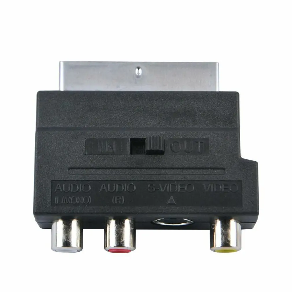 

SCART Adaptor AV Block S-video RCA 18cm X 10cm X 3cm (7.09in X 3.94in X 1.18in) Male-female Speakon ONLENY Piece