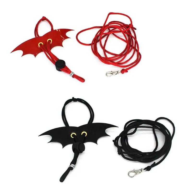 

Pet Lguana Adjustable Wing Style Harness Climbing Rope Belt Small Lizard Reptile Animal Imitation Leather Traction Leash D7WE