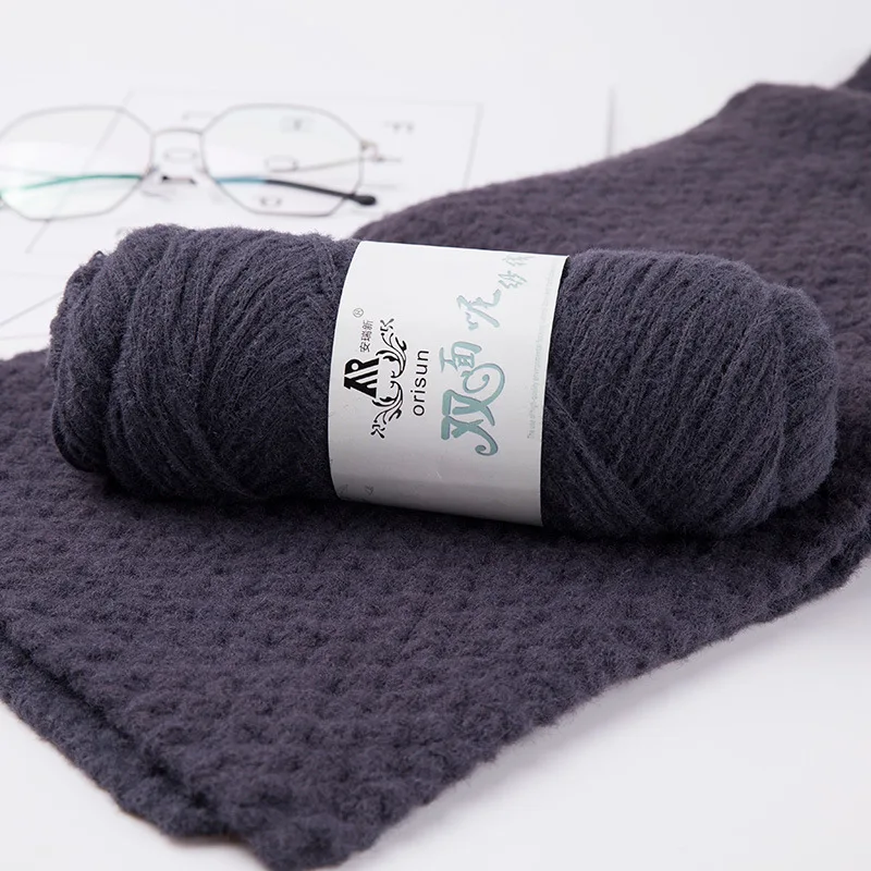 4 шарика = 400 г Вязаная хлопковая пряжа плотная шерсть ровинг шарф вязаная