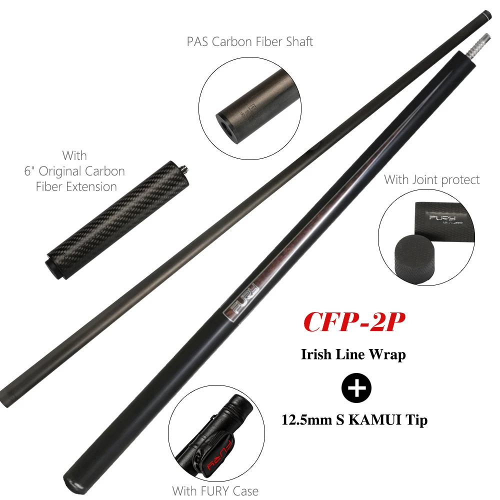 Pool-Cue-CFP-2P Fury Billiard черная технология пул кий удар кий прыжок кий Профессиональный стержень из углеродного волокна несколько моделей опций Billar - Цвет: Pool-Cue-CFP-2P