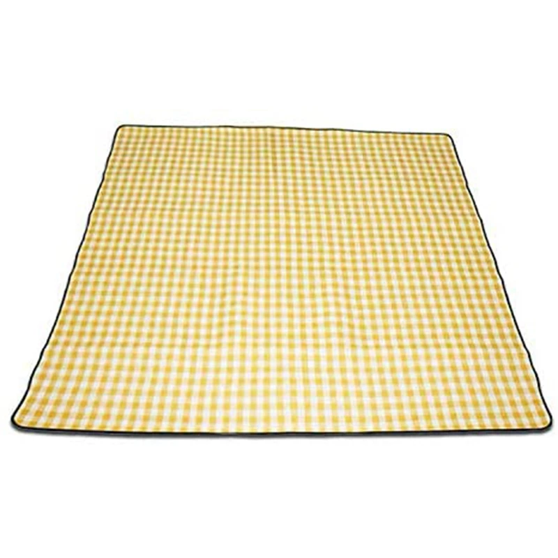 

Outdoor Waterproof Picnic Sand Beach Blanket Washable Lattice Rug Foldable Camping Picnic Mat