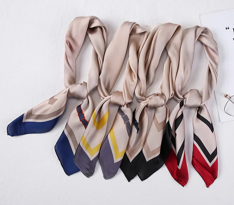 

Elegant Square Scarf Fashion Lady Hair Band Foulard Neck Scarves For Spring And Summer Woman's Shawl /Scarves 70*70cm