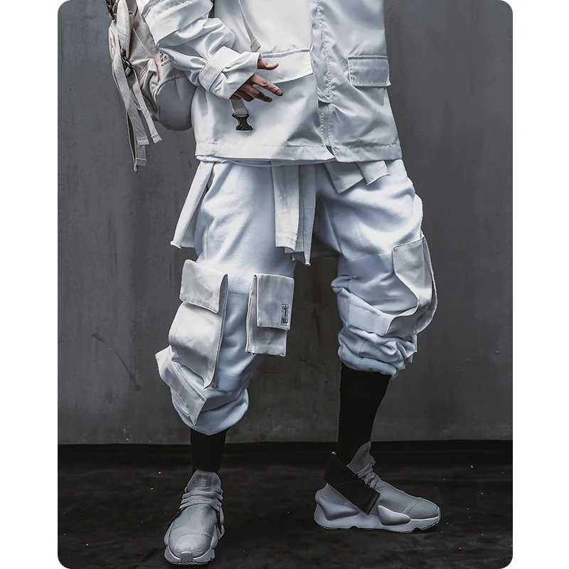 

Spring removable pocket Leggings loose Multi Pocket working clothes Cargo Pants functional style Men's clothes Harajuku Jogger