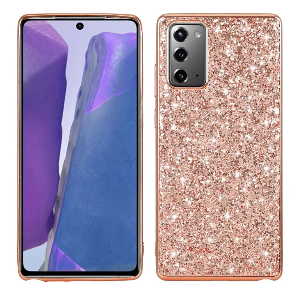 Блестящий чехол с блестками для Samsung Galaxy Note 20 S20 Ultra A21S A41 A51 A71 5G S10 E Plus Note10 Lite