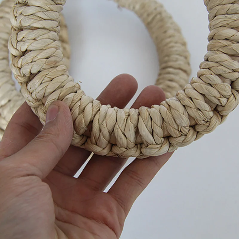 Тканые салфетки ручной работы Круглый тканый коврик для горшков горячий