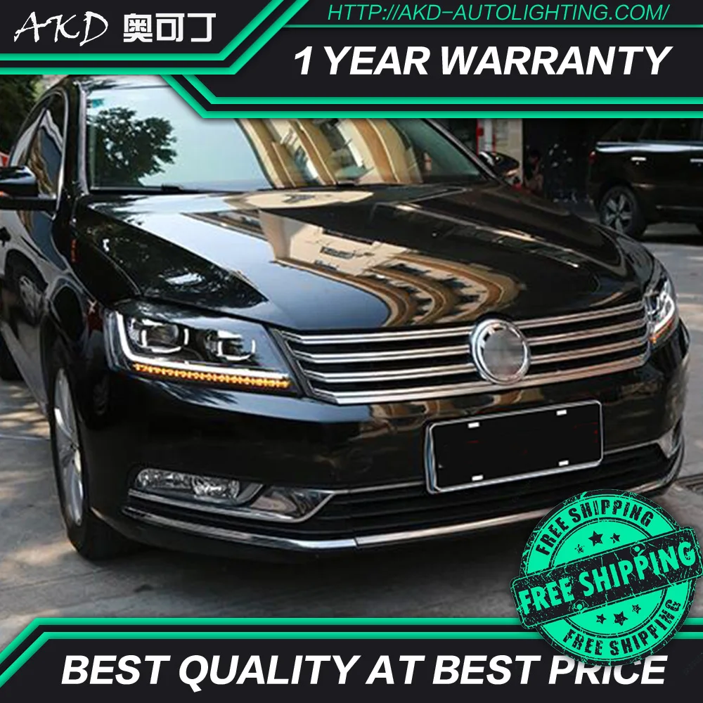 АКД тюнинг автомобильные фары для VW Passat B7 Eur Verson светодиодные DRL ходовые огни