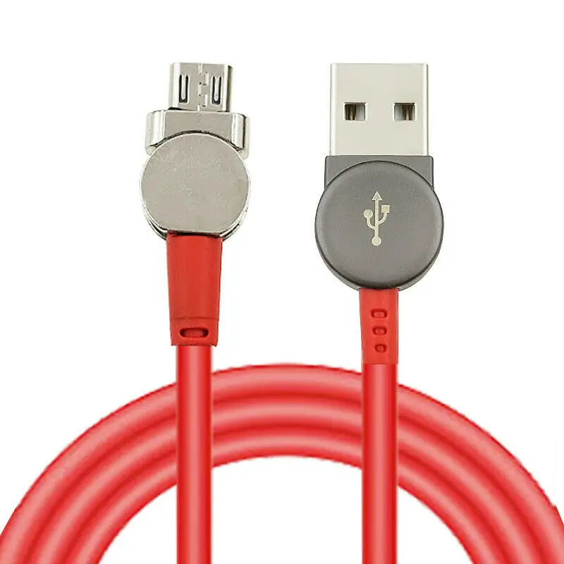 180 Вращение магнитное кольцо зарядный кабель Универсальный для iPhone Android Type C LFX