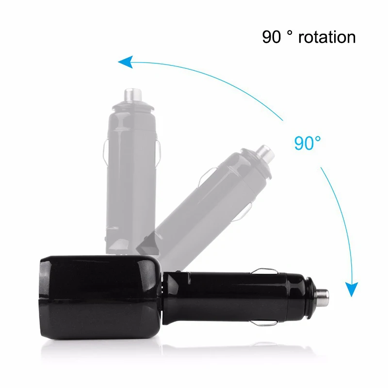 Двойной USB зарядное устройство 2 Way розетка для автомобильного прикуривателя