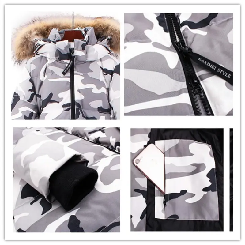 2020 Женское зимнее пуховое пальто большого размера длинный пуховик для женщин