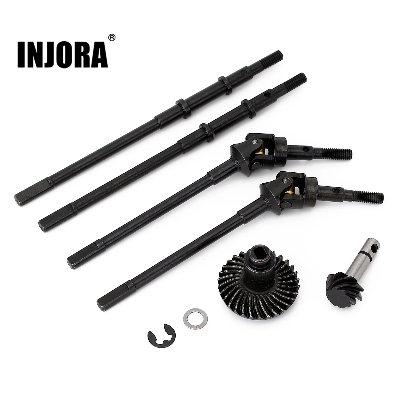 

INJORA Metal CVD Dogbone Shaft Axle Gear for 1:10 RC Crawler INJORA SCX10 II YQCQ-02 Axle Replacement Parts